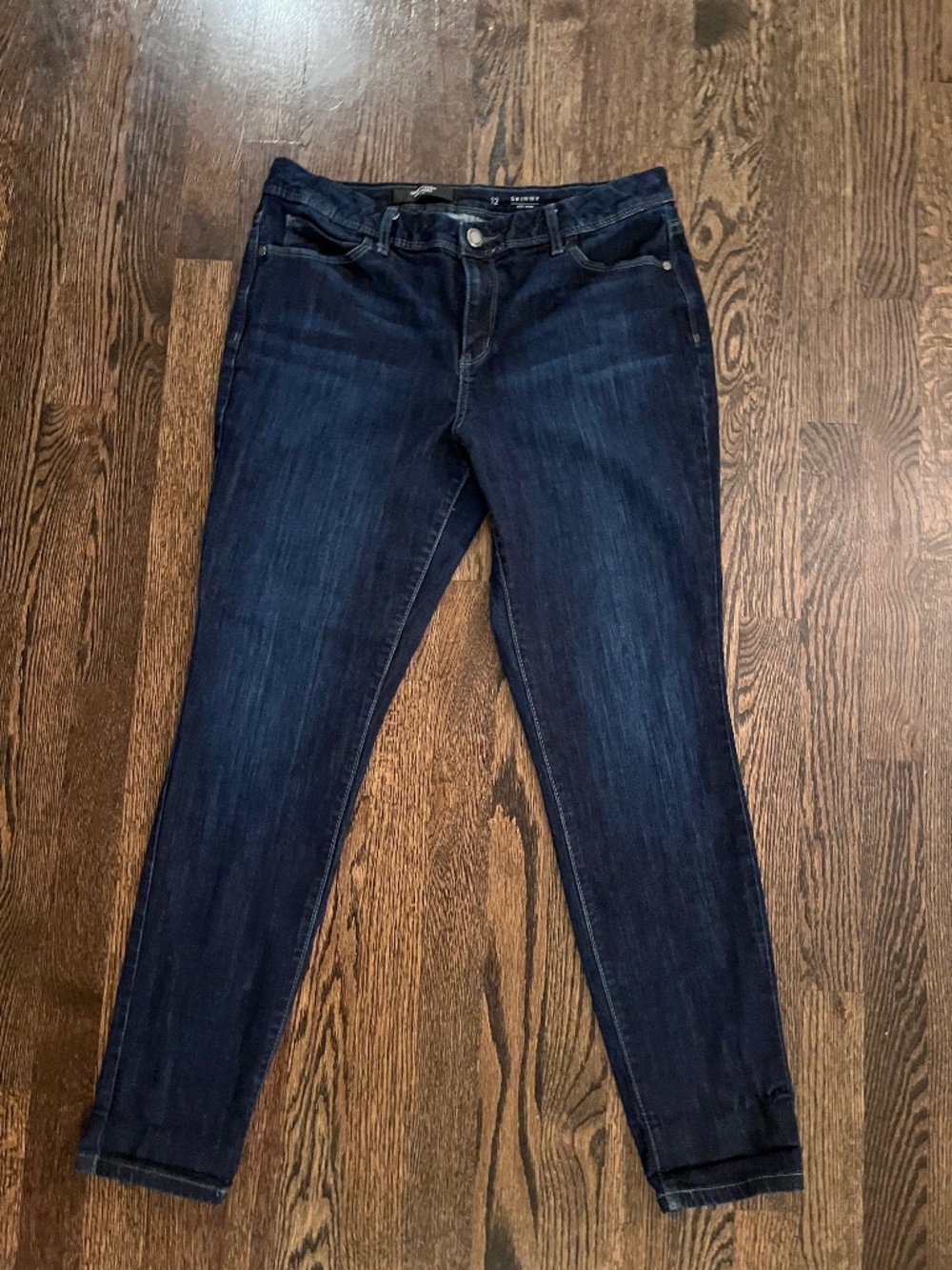 Simply Vera Vera Wang Dark Wash Skinny Jeans - Women's Size 12